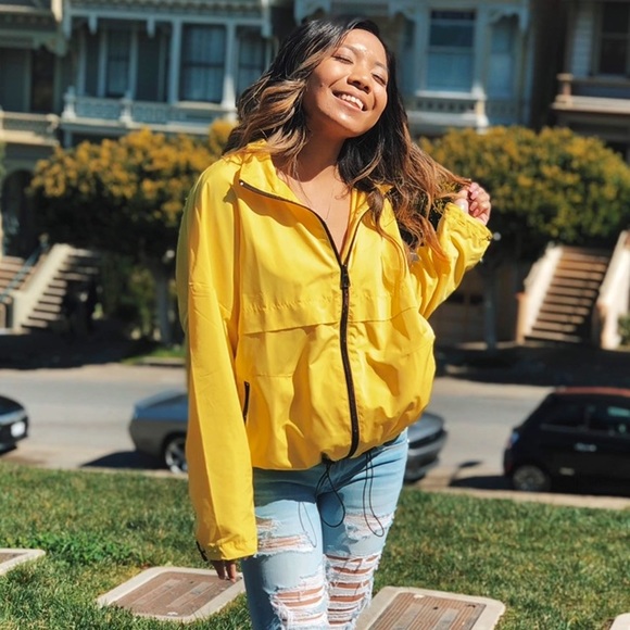 Love Tree Jackets & Blazers - Lightweight Yellow Rain Jacket Small